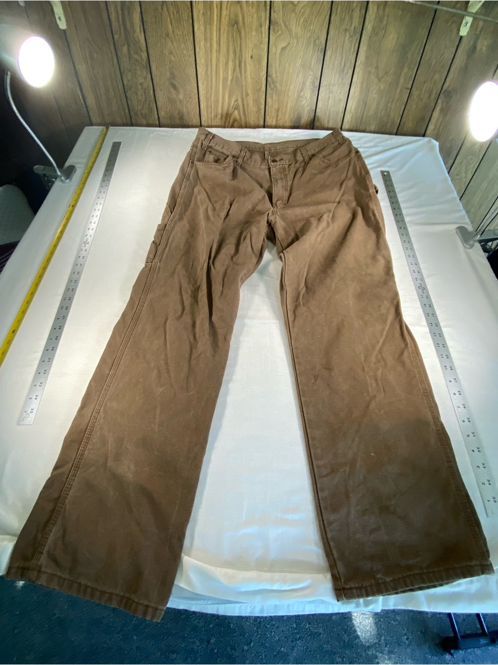Dickies Brown Relaxed Fit Carpenter Pants Men’s 38 x 32 jeans